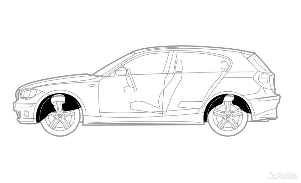 Подкрылки (задние) на Toyota Camry XV40