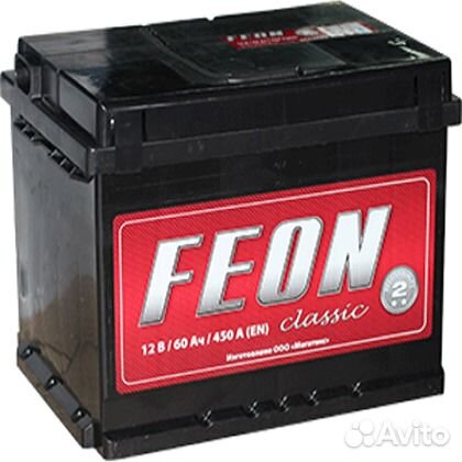 Аккумулятор feon 60ач