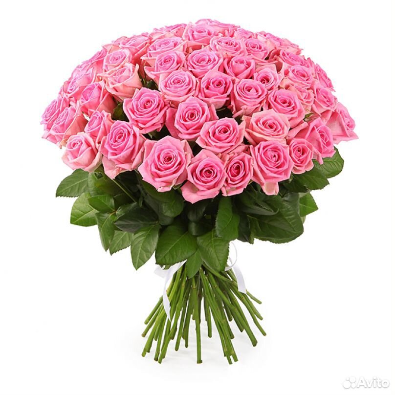 Букет 25 розовых роз купить на Зозу.ру - фотография № 1
