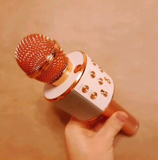 Микрофон Hi-fi speaker (Розовое золото)