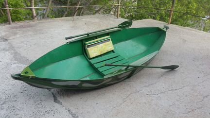 Охотничья алюминиевая складная лодка на веслах