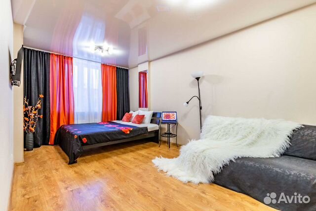 

1-к. квартира, 45 м², 2 кровати
