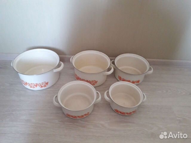 Эмалированные кастрюли СССР