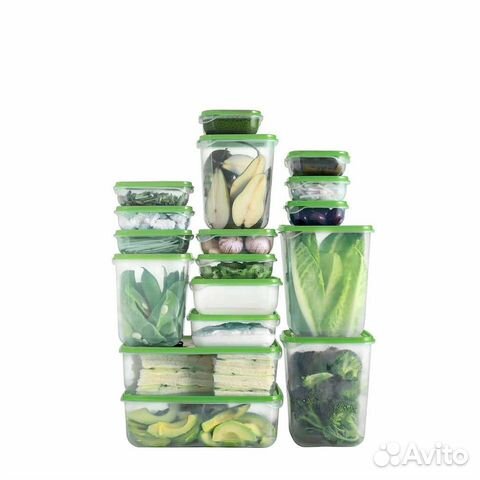 Набор контейнеров икеа, 17 шт новый