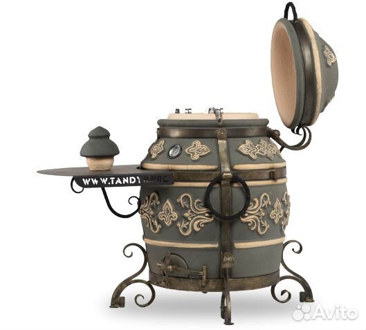 Эко Тандыр «Фирменный» Графит, откидная крышка