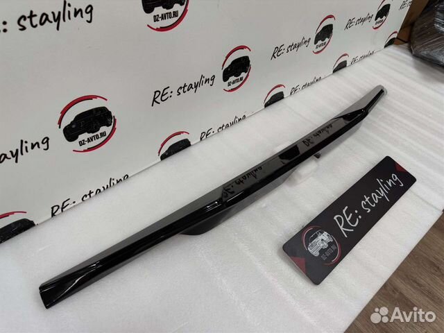 Спойлер средний черный Modellista Prado 150 2018