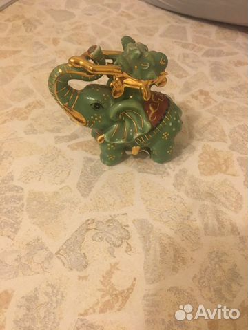 Фарфоровый слон фэн-шуй