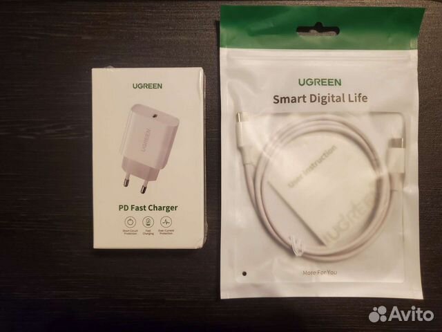 Зарядка ugreen type-c 20w