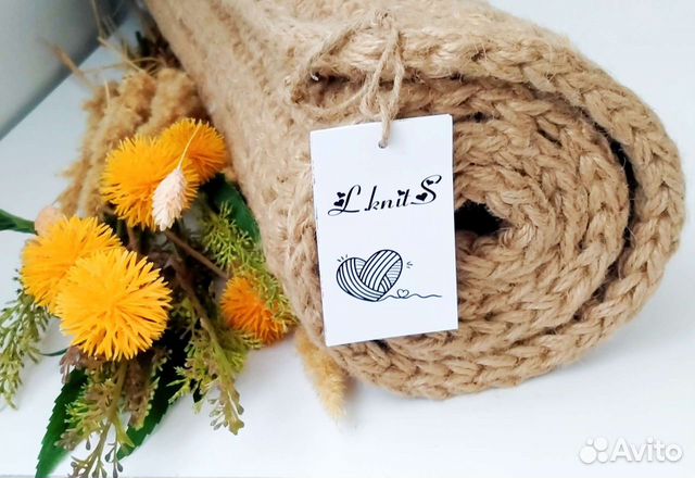 Коврик из джута