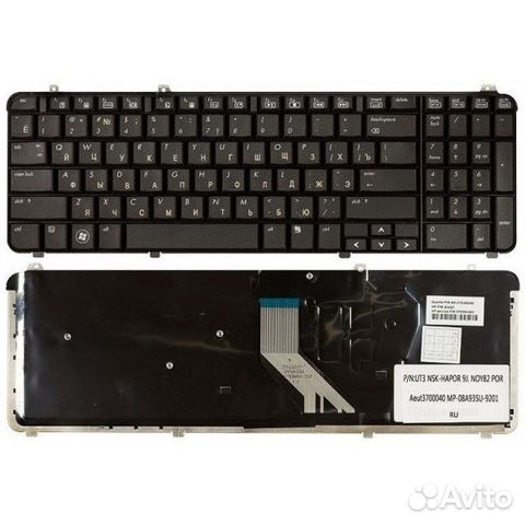 Клавиатура для ноутбука HP Pavilion DV6-1000 черна