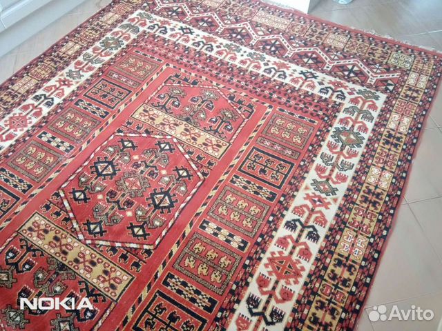 Ковер старинный, шерстяной ручной работы