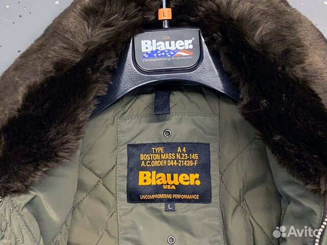 Новая зимняя куртка Blauer USA Италия хаки разм 48