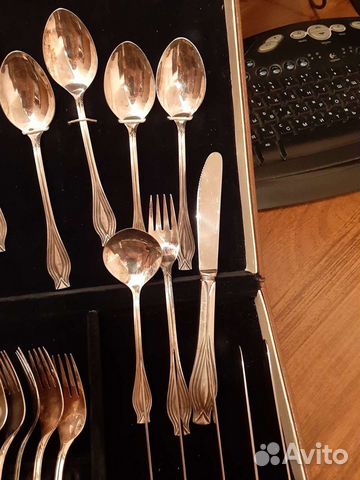 Набор столовых приборов мельхиор СССР