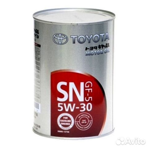 Масло моторное Toyota 5/30 металл 1л. синт. (бенз