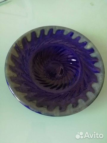 Блюдо зик, Конаково, СССР, cobalt