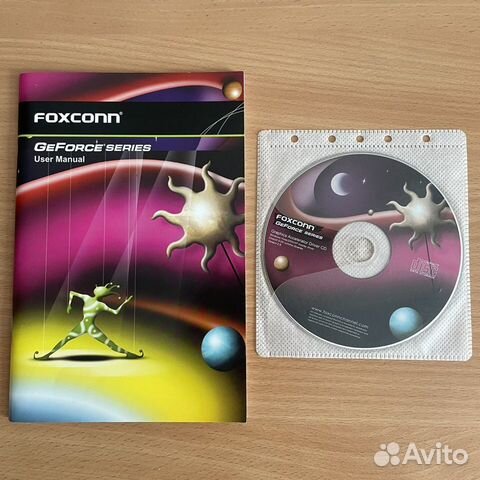 Диск с драйверами и мануал Nvidia Geforce 9800 GTX