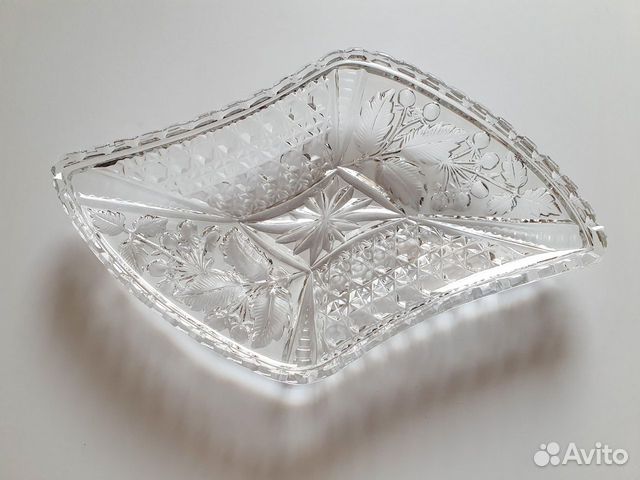 Чаша хрусталь СССР, конфетница, бутербродница