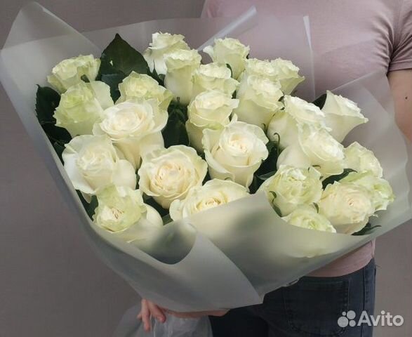 Букет из 25 розовых роз (40см)