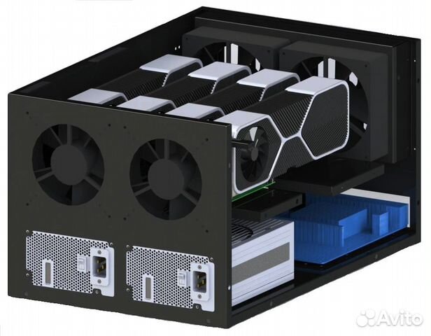 Корпус продувной для gpu ферм