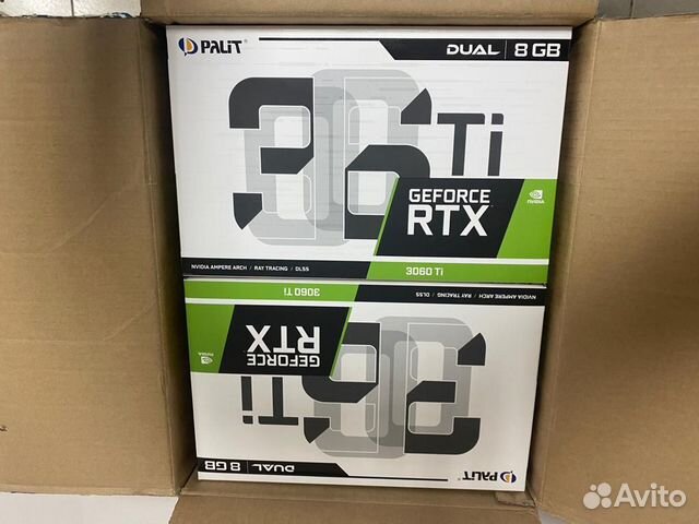 Видеокарты palit Rtx 3060 ti palit Dual 8 gb LHR