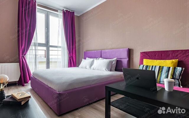 

1-к. квартира, 45 м², 3 кровати