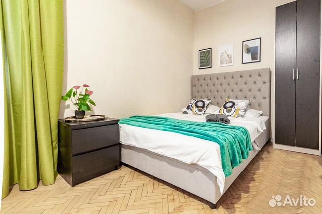 

1-к. квартира, 37 м², 2 кровати