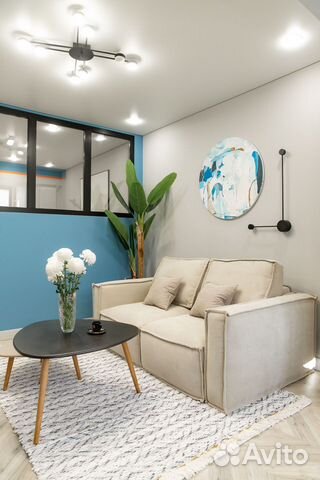 

1-к. квартира, 40 м², 2 кровати