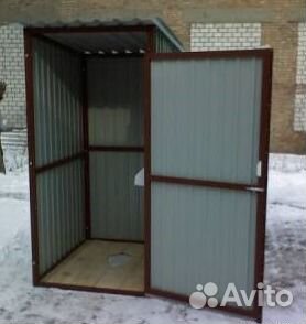 фото туалет из профнастила