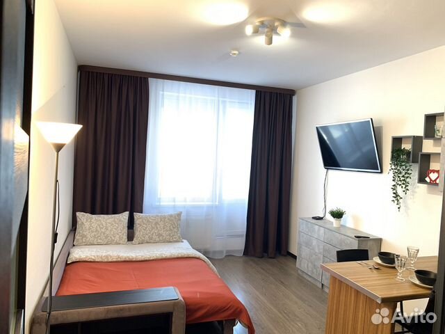

Квартира-студия, 27 м², 1 кровать