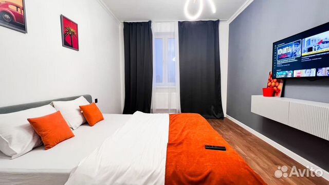 

1-к. квартира, 40 м², 3 кровати
