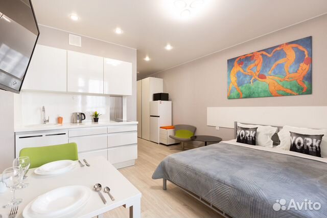 

Квартира-студия, 32 м², 1 кровать