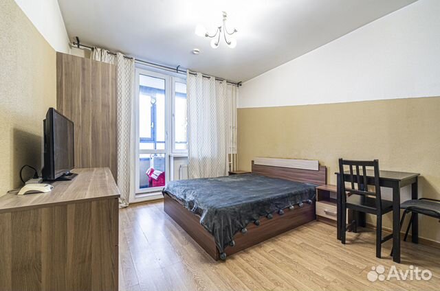 

Квартира-студия, 32 м², 1 кровать