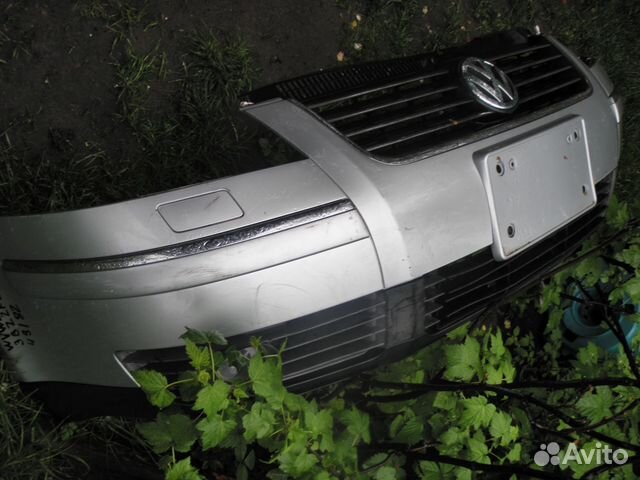 Молдинги с хромом переднего бампера VW Passat b5+ Молдинги с хромом переднего бампера VW Passat b5+
