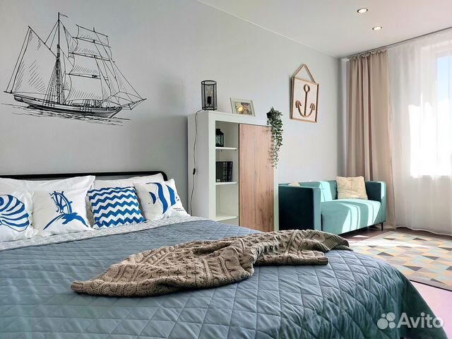 

1-к. квартира, 41 м², 2 кровати