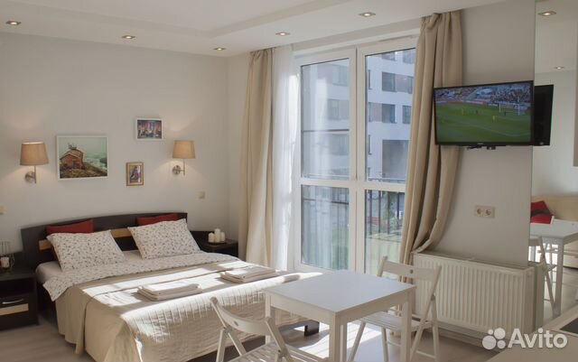 

Квартира-студия, 37 м², 2 кровати