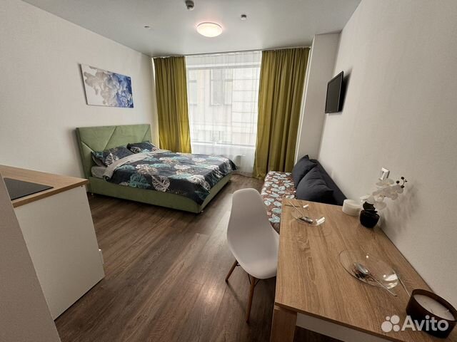 

Квартира-студия, 28 м², 2 кровати