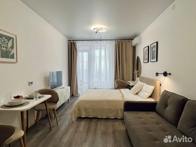 

Квартира-студия, 25 м², 2 кровати