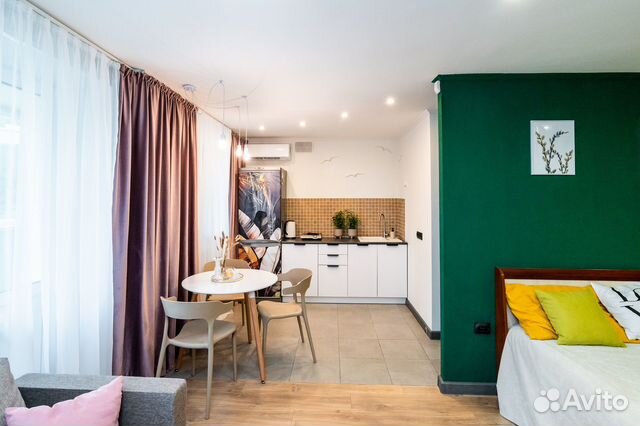 

Квартира-студия, 35 м², 2 кровати