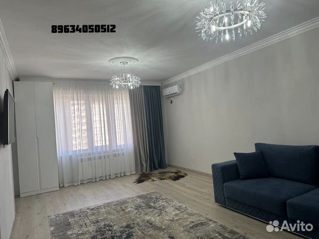 

1-к. квартира, 56 м², 2 кровати