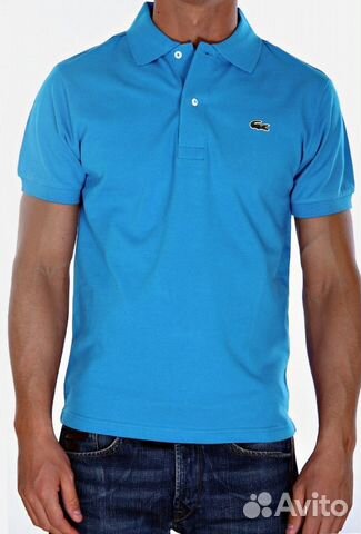 Футболка Поло Lacoste Бирюзовый размер S-XXL Футболка Поло Lacoste Бирюзовый размер S-XXL