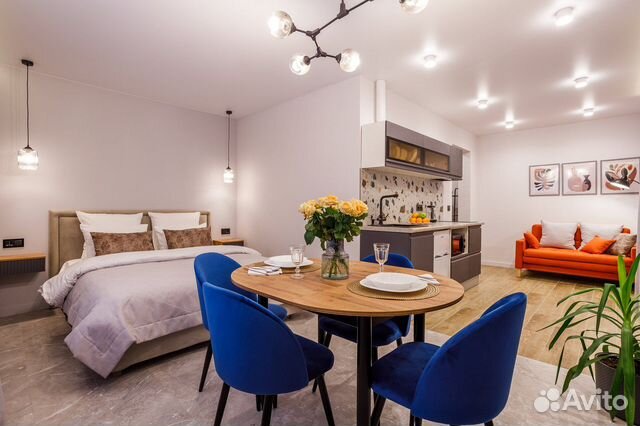 

Квартира-студия, 35 м², 2 кровати