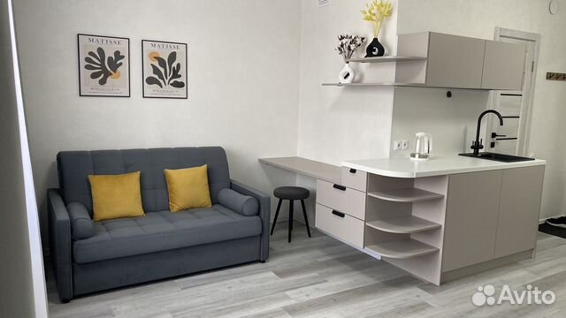 

Квартира-студия, 25 м², 2 кровати