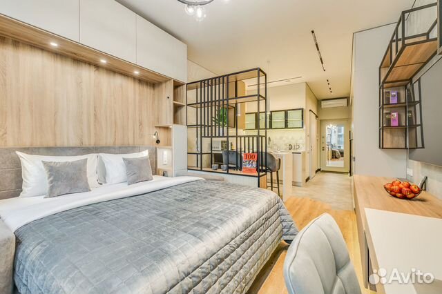 

Квартира-студия, 30 м², 1 кровать