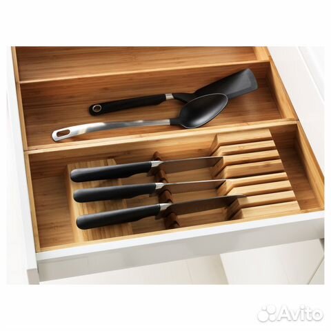 Подставка для ножей в кухонный ящик Варьера Икеа