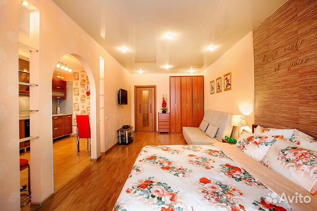 

Квартира-студия, 44 м², 2 кровати