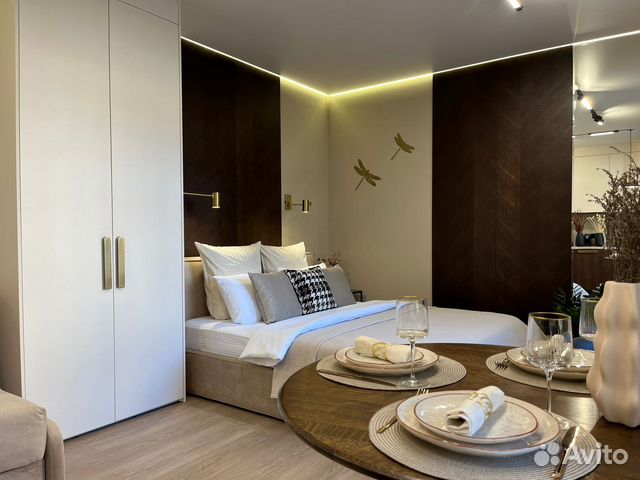 

Квартира-студия, 35 м², 2 кровати