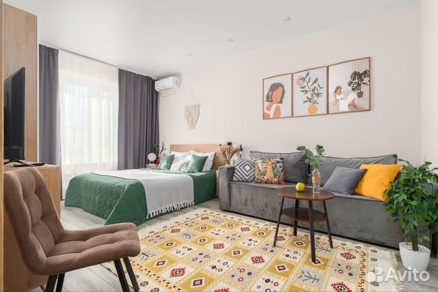 

1-к. квартира, 37 м², 2 кровати