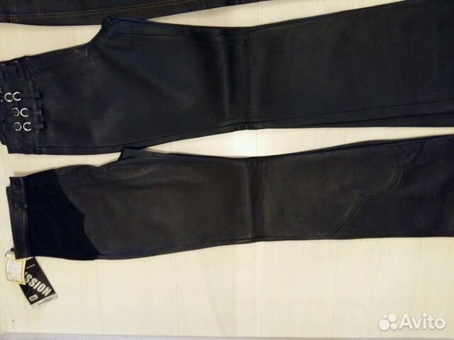 Брюки кожаные женские новые