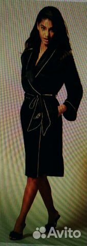 Халат Черный Classic dressing gown Халат Черный Classic dressing gown