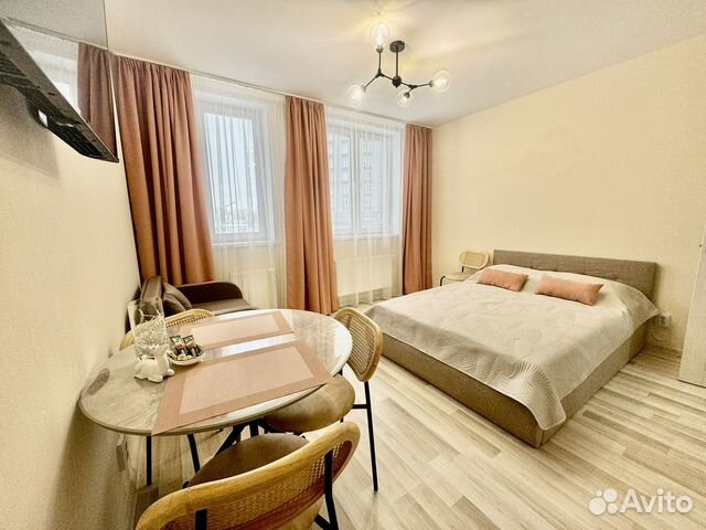 

Квартира-студия, 32 м², 2 кровати